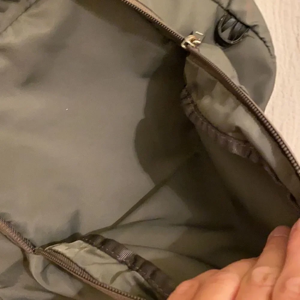 Marc Jacobs nylon gray backpack.
